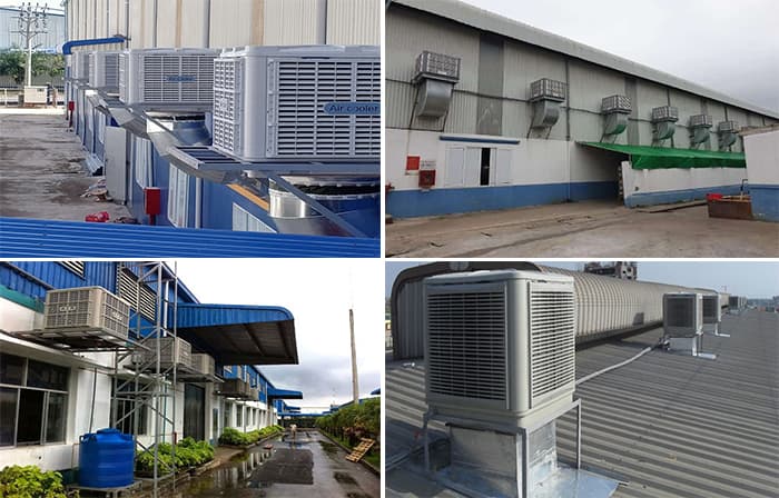 Máy làm mát công nghiệp (air cooler): Với máy làm mát công nghiệp (air cooler), chúng tôi cam kết cung cấp cho bạn những giải pháp làm mát hiệu quả và tiết kiệm năng lượng. Với các tính năng nổi bật như kháng khuẩn, thiết kế bền chắc và tiện lợi, thiết bị này được ưa chuộng trong các ngành công nghiệp như sản xuất, kho bãi, trang trại, hay nhà xưởng.