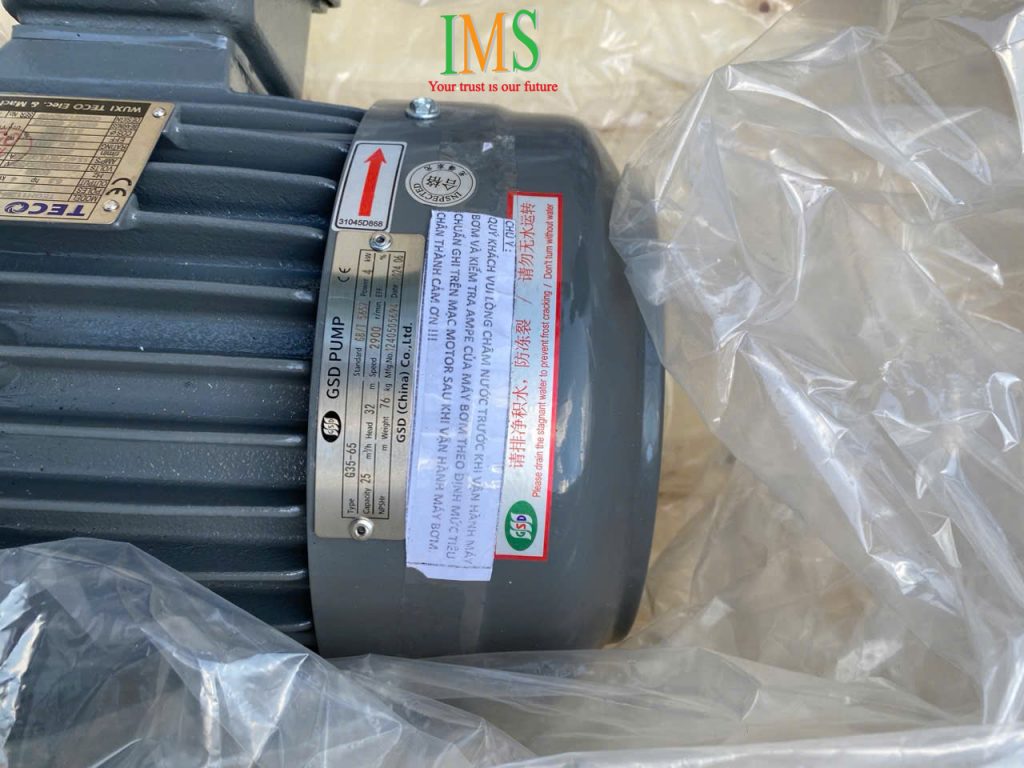 bơm trục ngang gps chuẩn hãng